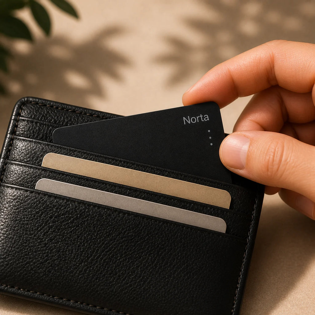 NORTA Tag™ | Tarjeta Localizadora Ultrafina Compatible con Apple Buscar