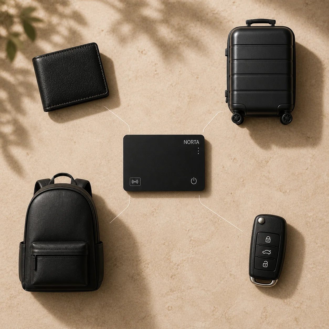 NORTA Tag™ | Tarjeta Localizadora Ultrafina Compatible con Apple Buscar