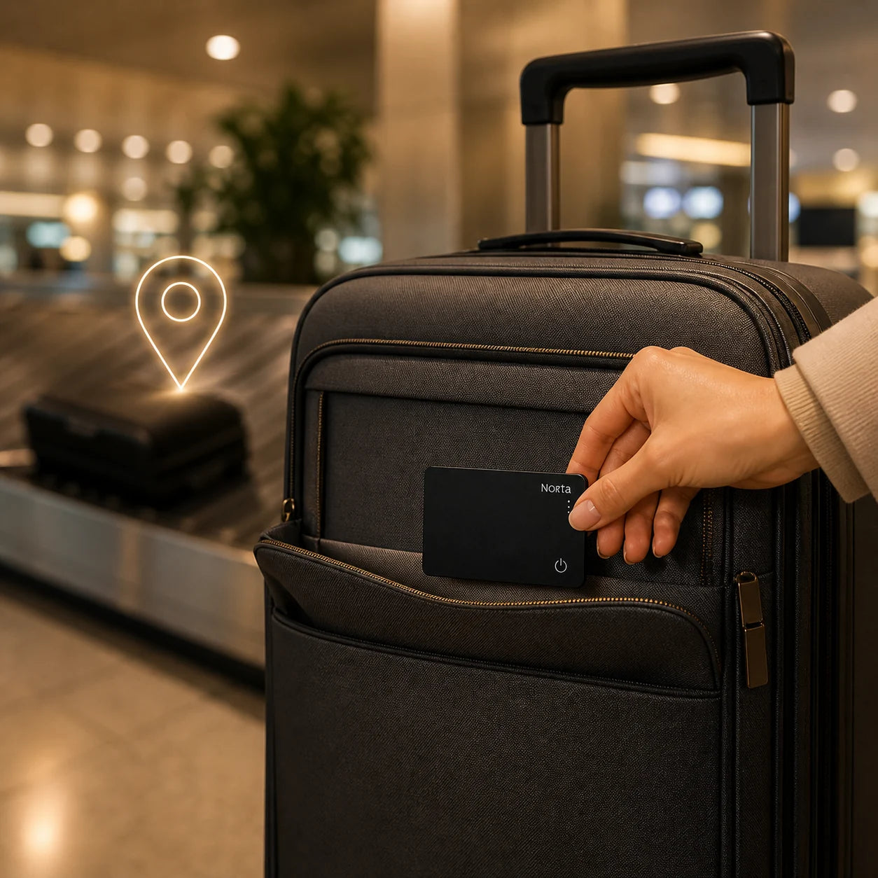 NORTA Tag™ | Tarjeta Localizadora Ultrafina Compatible con Apple Buscar